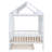 Wood House Bed With Trundle, Wooden Daybed-535132135
