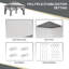 Brynja 3 x 3 m Pop Up Gazebo with Netting, Height Adjustable-2029372661