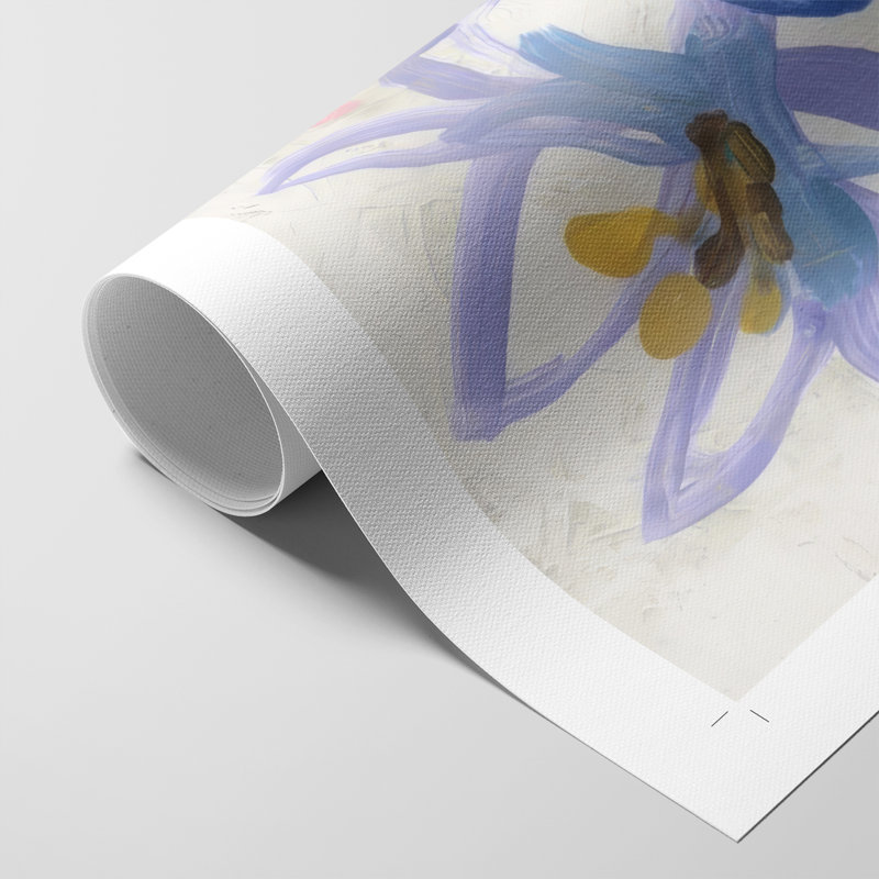 Brush Blossoms II - Impression sur toile seulement - NON-CADRE, H 60 po x l 40 po