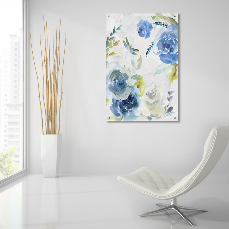 «June Textures A» par Jean Plout, art mural en verre acrylique, 24 po x 36 po, 24 po x 36 po