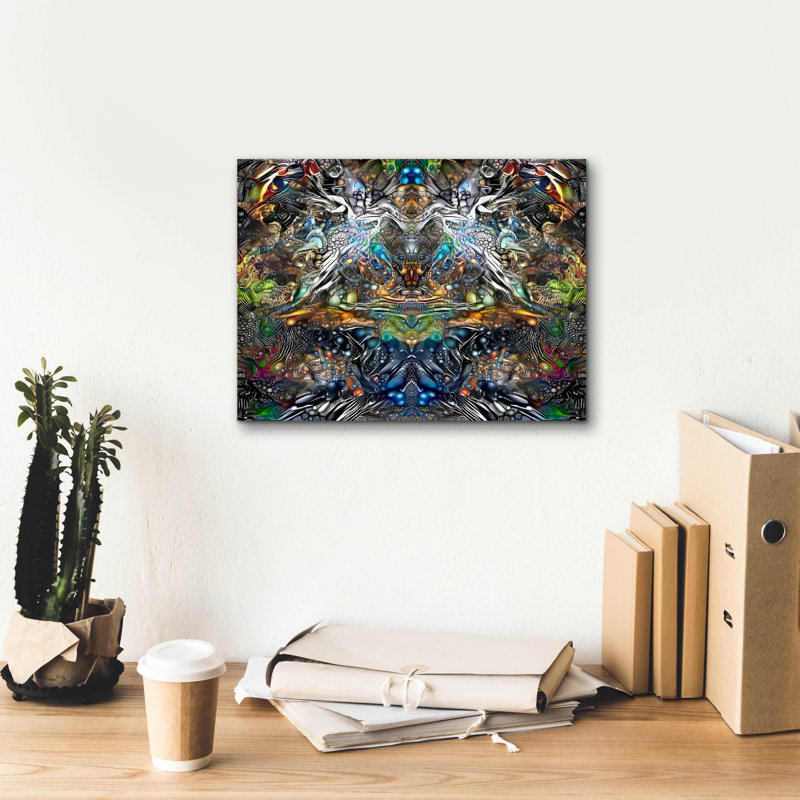 'Khepri' by Pedro Gavidia, Canvas Wall Art, 12" H x 16" W x 0.75" D