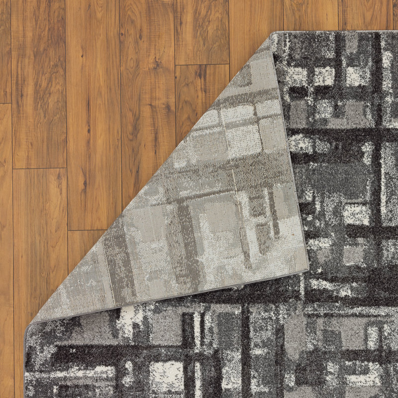 Geometric Indoor Rug, Rectangle 5' x 7'