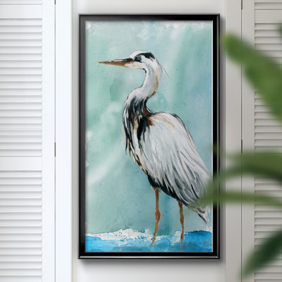 Delray Crane II - peinture sur toile encadrée