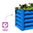 The Organic Garden Co Hakea 1.8' x 1' x 1.3' Metal Galvanized Steel Raised Garden Bed Blue-97825765