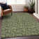 Premium Machine Washable Prisco Olive Rug