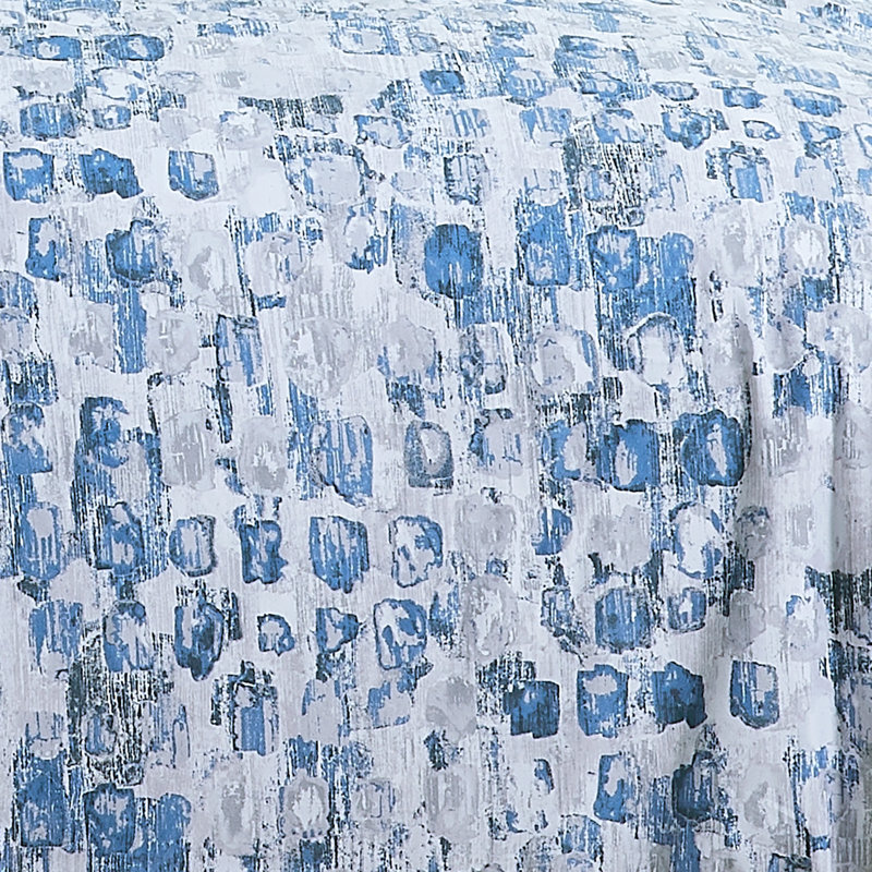 Ensemble de literie pour grand lit Rhume, Abstrait bleu, Édredon grand + 4 pièces supplémentaires