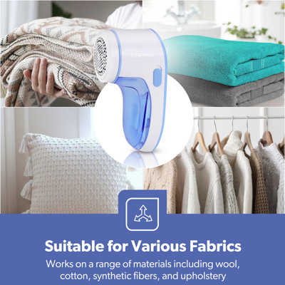 GEEPAS Fabric Shaver, Portable  Lint Remover, Blue
