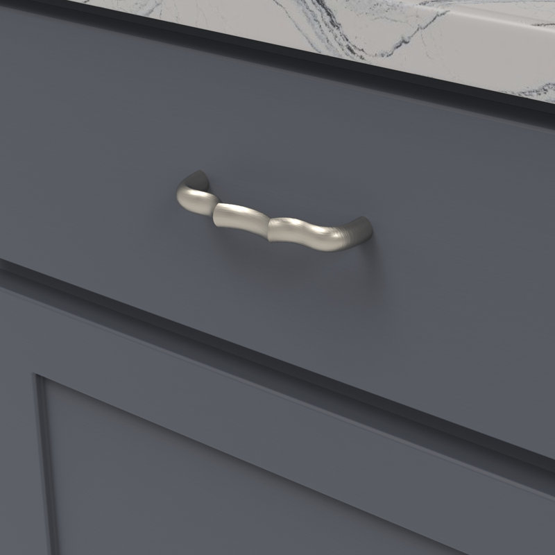 Trellis Bar / Handle Pull, Satin Nickel, 3-3/4"