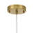 1 -Light Natural Stone Elongated Pendant Light