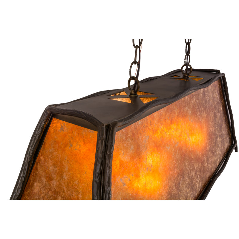 Fitzhugh 6 - Light Antique Copper Pool Table Lights Pendant
