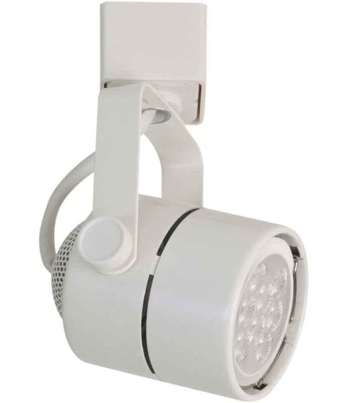 Tête de rail cylindrique 1 lumières, Blanc