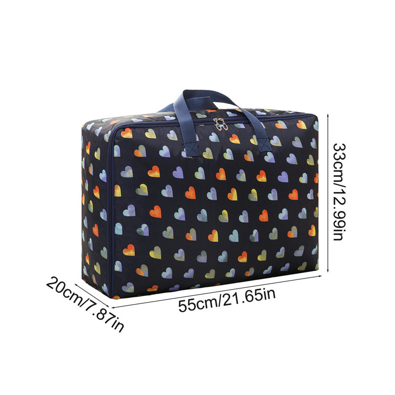 Heavy Duty Storage With Reinforced Handles Extra Large Storage Bags For Clothes Toys Christmas Decoration Organizer Tote Bag Thickened Double Zipper