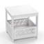Moderne, peu encombrant - PVC - 1 pièce - Table de chevet - avec panier de rangement
