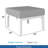 Set of 2 24" Modern Outdoor Ottomans with Cushions-2138464055