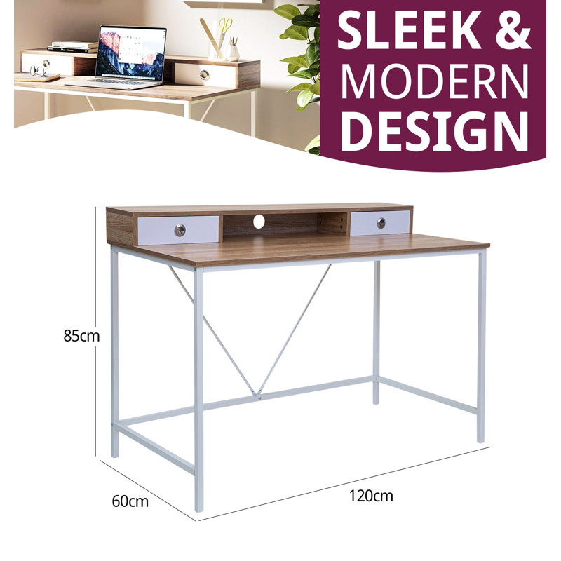 Auria Metal Base Writing Desk