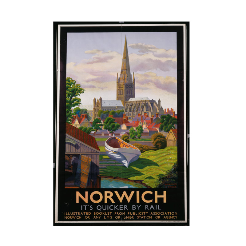 Charles Charles Ginner Norwich, LMS and L.N.E.R, C.1940, art sur toile, H 24 po x l 16 po