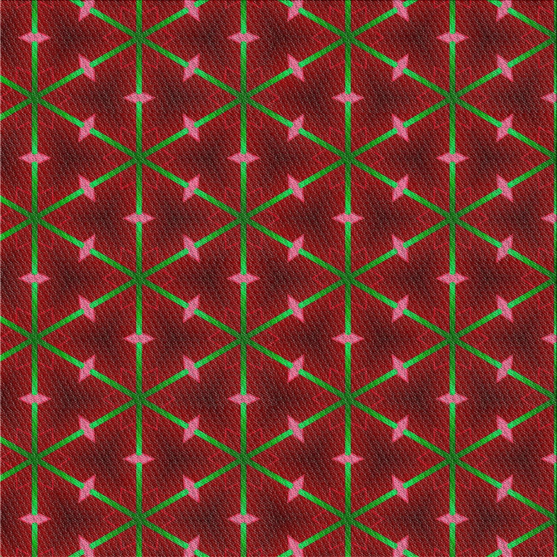 Tapis décoratif géométrique rouge Rundle, Carré 6 pi