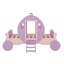 Lit simple de style princesse avec couronne-654245819