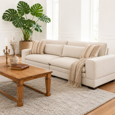 105" Mid-Century Modern 3-Seat Sofa Couch