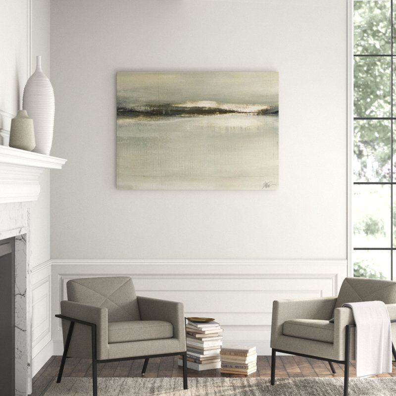 Bandwidth Painting by Maeve Harris, Glass Coat, 40" H x 55" W