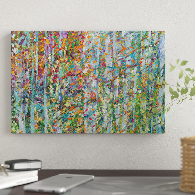 « gm 065 » par iris scott abstracts, impression sur toile, H 8 po x l 12 po x p 0,75 po, Toile tendue, Pas de tapis