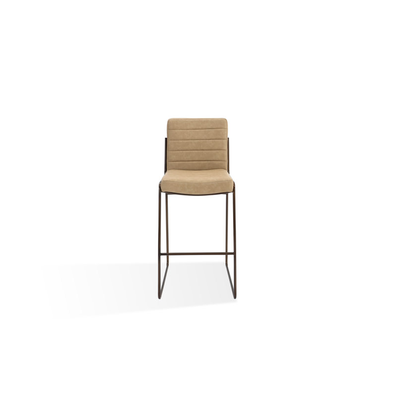 Tabouret de comptoir Madison en cuir synthétique miel, Bar Stool (31" Seat Height)
