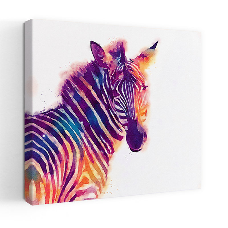 Art zébré contemporain The Aesthetic II, H 48 po x l 48 po