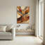 Feuilles abstraites, reproduction d'art sur toile, ensemble de 1-129364029-129364034