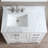 Vitor 36'' Modern And Traditional Bathroom Single Sink Vanity Set With White Italian Carrara Marble Countertop & Backsplash, Fully Assembled-1159944103-1159944100