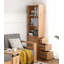 Vitrine étroite en bois massif avec tiroirs latéraux-2137447113-2137446966