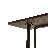 Modern Minimalist MDF Desktop, Walnut Color Metal Legs, Small Sized Dining Table, Computer Desk, Office Desk, Kitchen Table, For 6 Seat.Suitable For Kitchen, Dining Room, Living Room-1506506626