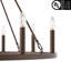 Beck 12 - Light Living Room Steel Dimmable Candle Style Wagon Wheel Chandelier UL Certified-367765106