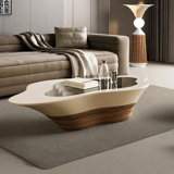 Wabi-sabi Cream-style creative cloud coffee table