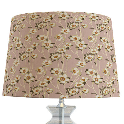 Floral Drum Lampshade In Buttercup
