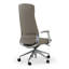 Pickard - Fauteuil de direction en cuir gris moderne