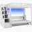 Loft Bed With Storage Staircase And Murphy Bed, Bed Frame With LED Light
