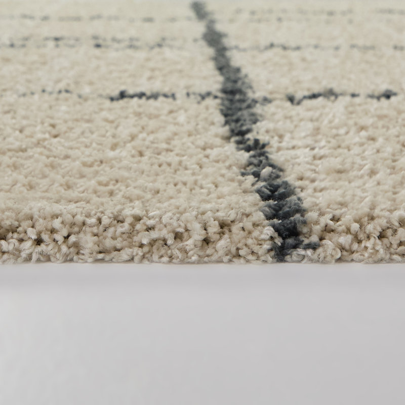 Tapis à motif géométrique abstrait Jaywana, Rectangle 5 pi 3 po x 6 pi 12 po