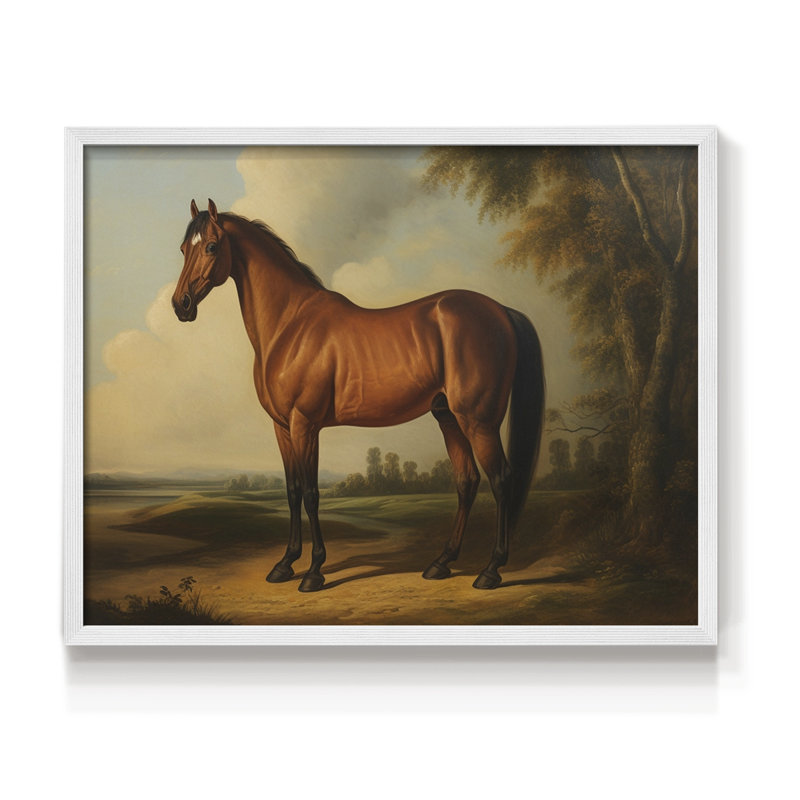 Faune rétro III - reproduction encadrée - réaménageable, H 8 po x l 10 po, Blanc