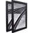 Delasha .875", EBONY HARDWOOD PICTURE FRAMES 2 Piece Set 4x5-542761609