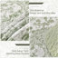 Ensemble de courtepointe à motif de plantes 3 pièces Botanical Toile-122555751-122555748