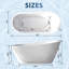 Baignoire de trempage autoportante en acrylique spécial avec drain chromé-134325759