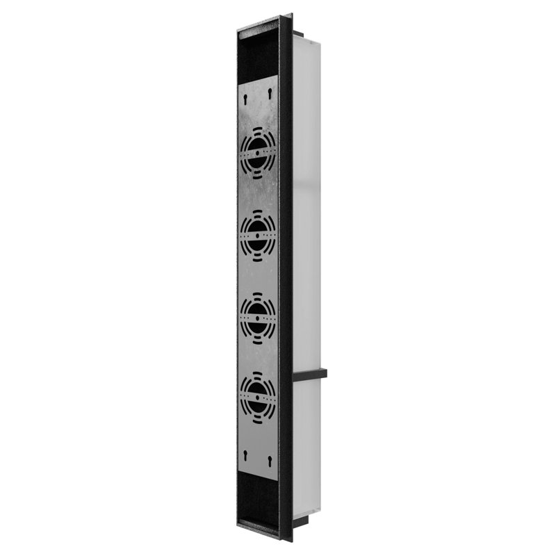 Avenue Outdoor Black Wall Sconce, 36" H x 6" W x 4" D