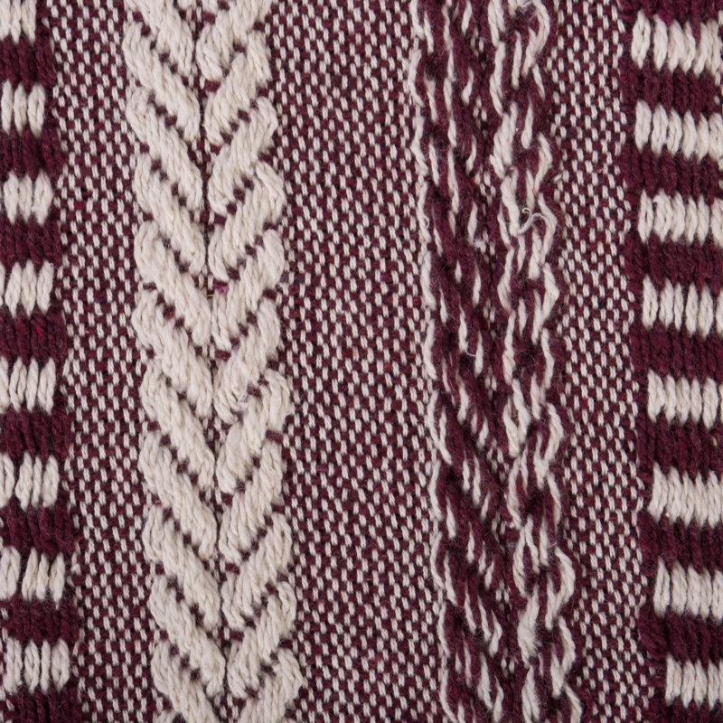 Hand Woven Throw Blanket, Blackberry