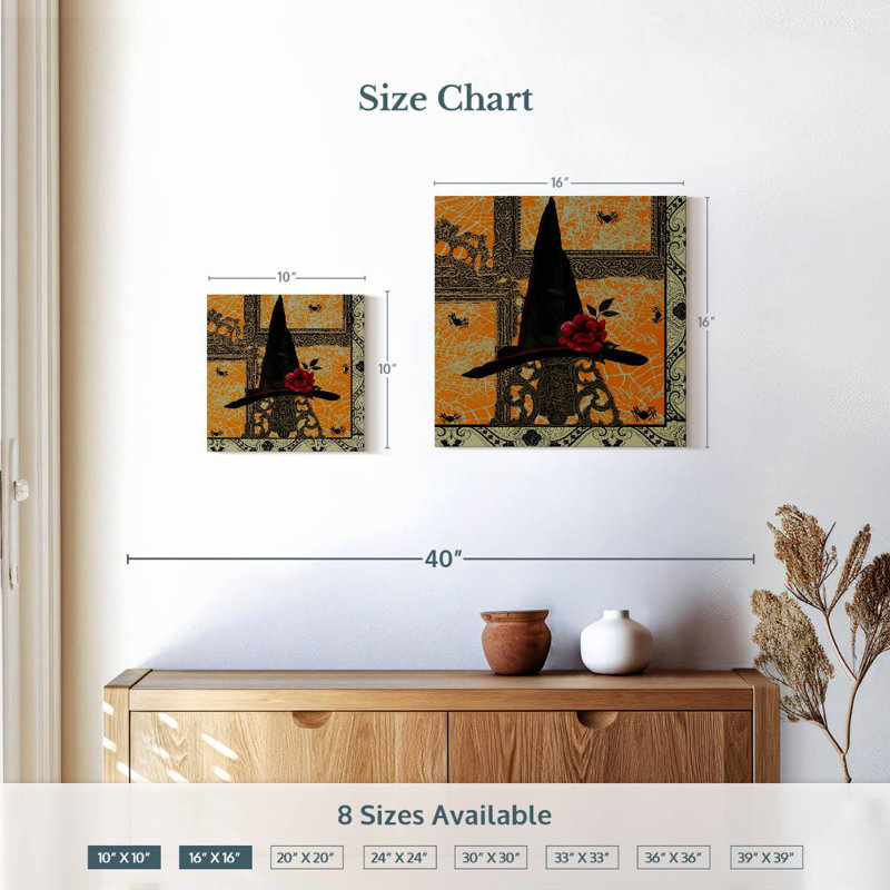 Kelan Witches Hat, 10" H x 10" W