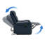 Fauteuil de massage inclinable chauffant, fauteuil inclinable manuel avec massage par vibrations, dossier haut rembourré, accoudoirs rembourrés, fauteuil inclinable en similicuir pour salon-965191295