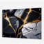 Abstract Geode Gold Marble II - Art mural acrylique abstrait en marbre pour la cuisine-101523674