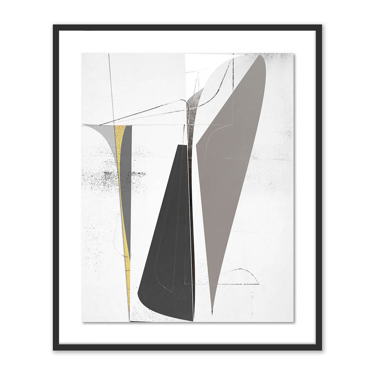Bangbouh Studio "Ando" Print, 40" H x 33" W x 2.5" D, Black