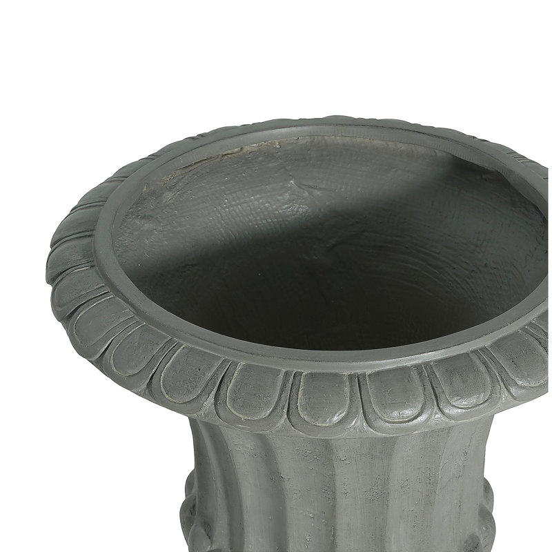 Urne de jardin pour l'extérieur, gris, Gris