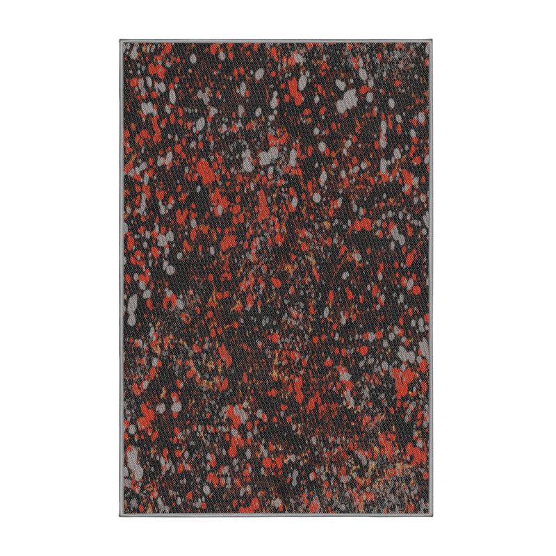 Riggleman Abstract Indoor Rug, Rectangle 5' x 7'