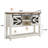 Yasmine 46" Farmhouse Console Table,Entryway Table  With Sliding Barn Door-1018145228